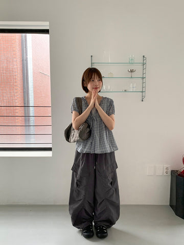 Hube Summer Banding Wide Cargo Pants